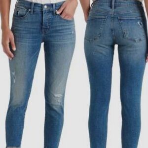 Lucky Brand Blue Distressed Ankle Jeans